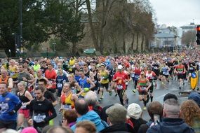 A lot of the people on the marathon