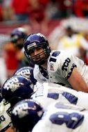 university team playing American football