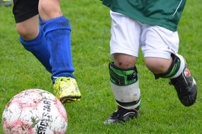 Football Children Ball Legs