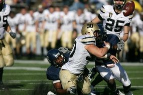 American football, tense game