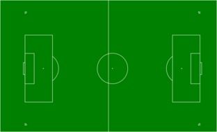 Soccer Field Diagram drawing