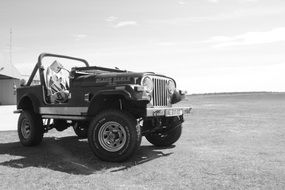 Jeep, Off-Road Car on lawn