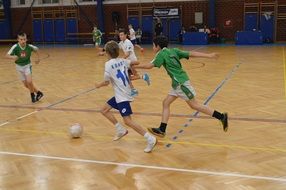 indoor football game