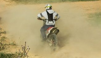 Motorcoss Sport in a dirt