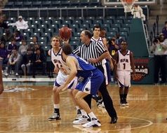action in basketball