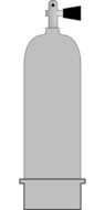 clipart of the diving oxygen tank