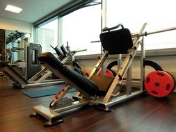 sport equipment in the gym