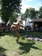 dancing humans on a festival