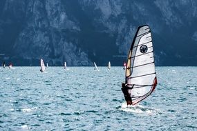 wind surfing water sports leisure
