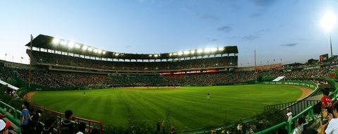 abstract Baseball Stadium