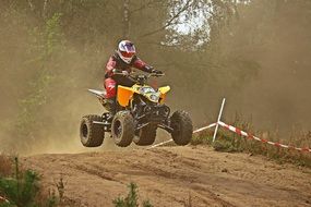 Man on quad motocross