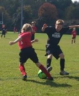 players of a children's soccer team