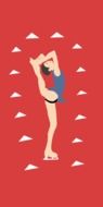 Person doing exercises clipart
