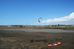Kitesurfing on Canary Islands
