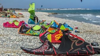 Kite surfing on Cyprus