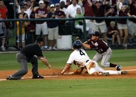 Baseball Referee and players