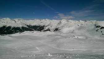 panorama of a ski resort in East Tyrol