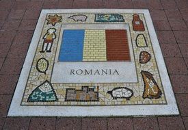 Romania Team Emblem drawing
