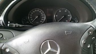 speedometer of a luxury Mercedes-Benz