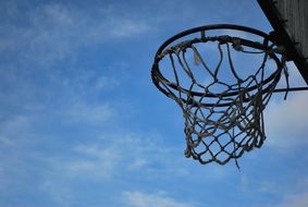 outdoor basketball basket