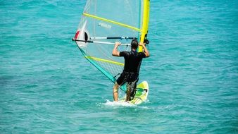 extreme windsurfer