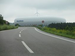 Allianz Arena with road near it