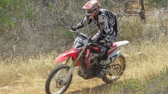 dirty bike in motocross