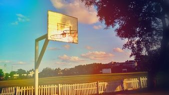 basketball court in sunny kenya