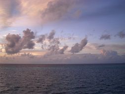 morning glow over the sea