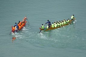 Rowing water sports