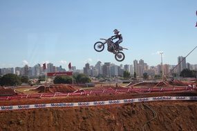 Jump on bike motocross