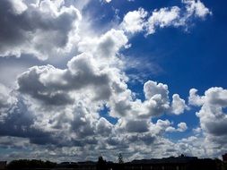white clouds over holland
