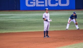 Alex Rodriguez on a baseball field