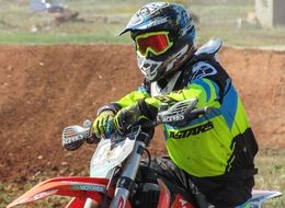 man on a motorcycle in motocross