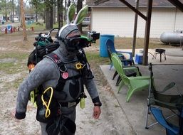 diver as a Easter Bunny