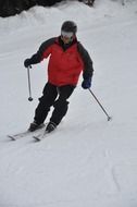 sliding skier in Canada