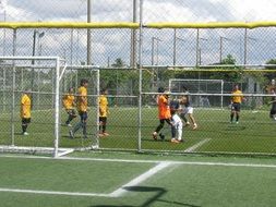 Football Players training