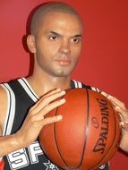 Tony Parker as a wax figure