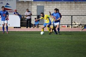 football in the stadium