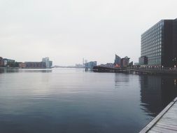 panoramic view of islands brygge in copenhagen