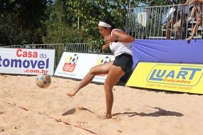 beach volleyball in summer