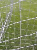 soccer net for goal close up