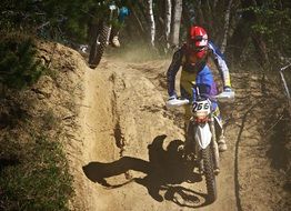 motorcycle race on a sunny day