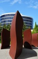 Sculpture of Richard Serra in Seattle Olympic Sculpture Park