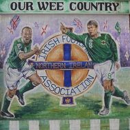 Ireland Football Mural drawing