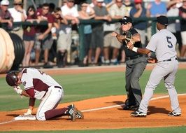 Baseball Umpire Call At Third, game position