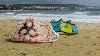 kites on the beach