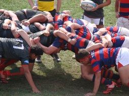 solidarity of football players on the field