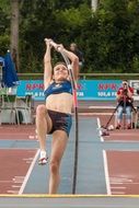 pole vault is a vertical jump on a competition