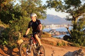 cycling on a sunny day